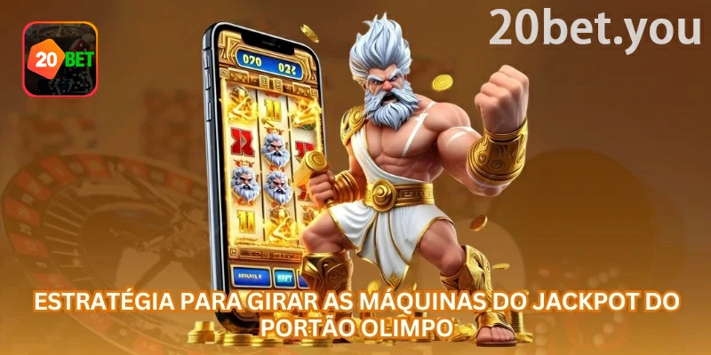 Tela da 20bet sobre Jackpot Olympus, destacando ativação de bônus por condição específica