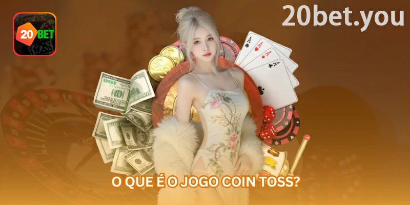 Tela da 20bet sobre Coin Toss, destacando uma moeda com duas saídas básicas