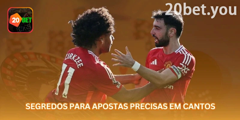 Tela da 20bet sobre apostas em escanteios, destacando equipes que atacam pelos lados